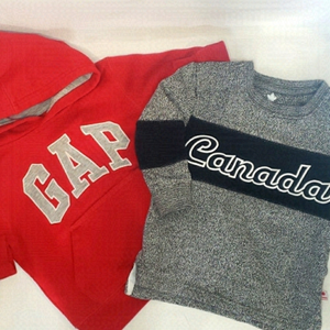 𝅺5/$30 GAP Hooded Logo Sweatshirt + CANADIANA Canada Crewneck